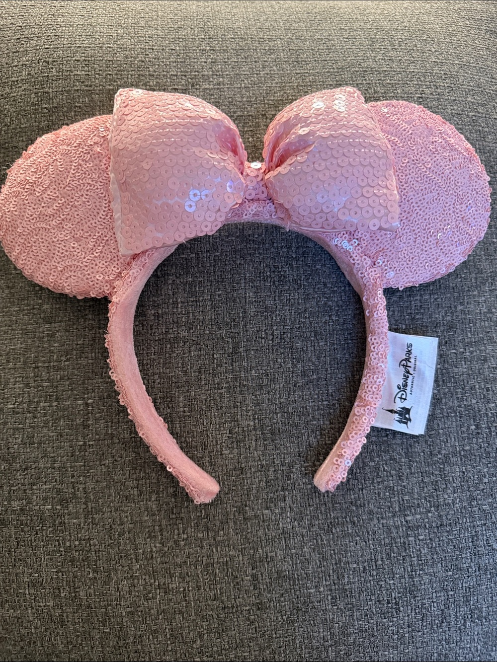 Disney Pink Sequin Minnie Mouse Ears Headband